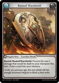 Rusted Warshield - Alchemical Revolution - Grand Archive TCG card