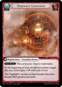 Heatwave Generator - Alchemical Revolution - Grand Archive TCG card