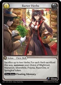 Barter Herbs - Alchemical Revolution - Grand Archive TCG card
