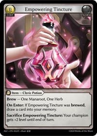 Empowering Tincture - Alchemical Revolution - Grand Archive TCG card