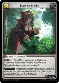 Harvest Herbs - Alchemical Revolution - Grand Archive TCG card