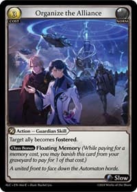 Organize the Alliance - Alchemical Revolution - Grand Archive TCG card
