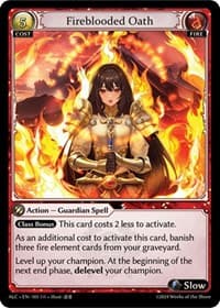 Fireblooded Oath - Alchemical Revolution - Grand Archive TCG card