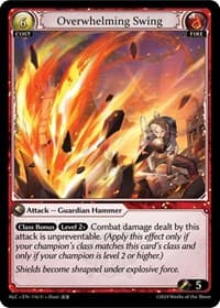 Overwhelming Swing - Alchemical Revolution - Grand Archive TCG card