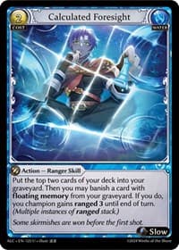 Calculated Foresight - Alchemical Revolution - Grand Archive TCG card