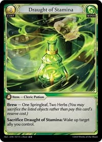 Draught of Stamina - Alchemical Revolution - Grand Archive TCG card