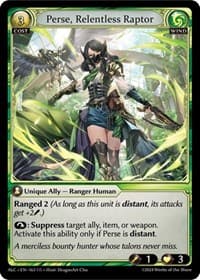 Perse, Relentless Raptor - Alchemical Revolution - Grand Archive TCG card