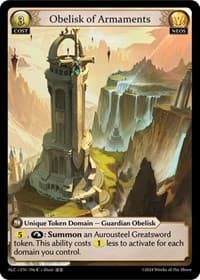 Obelisk of Armaments - Alchemical Revolution - Grand Archive TCG card
