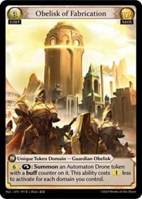 Obelisk of Fabrication - Alchemical Revolution - Grand Archive TCG card