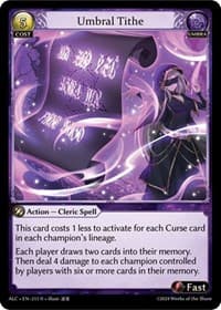 Umbral Tithe - Alchemical Revolution - Grand Archive TCG card