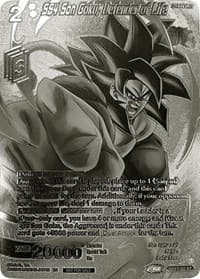 SS4 Son Goku, Defender of Life (2023 Offline Regionals Silver Print) - Promotion Cards - Dragon Ball Super: Masters card