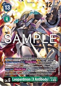 Leopardmon (X Antibody) (Alternate Art) - Animal Colosseum - Digimon Card Game card