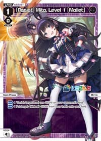 [Assist] Mito, Level 1 [Mallet] - Collab Booster: Nijisanji Diva - WIXOSS card