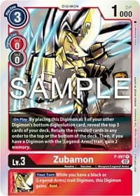 Zubamon - P-097 (Limited Card Pack Ver.2) - Digimon Promotion Cards - Digimon Card Game card
