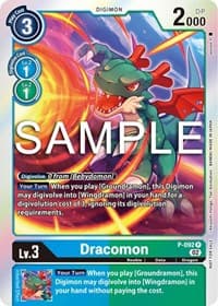 Dracomon - P-092 (3rd Anniversary Update Pack) - Digimon Promotion Cards - Digimon Card Game card