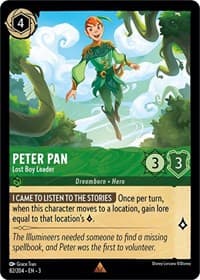 Peter Pan - Lost Boy Leader - Into the Inklands - Disney Lorcana card