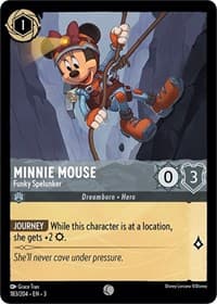 Minnie Mouse - Funky Spelunker - Into the Inklands - Disney Lorcana card