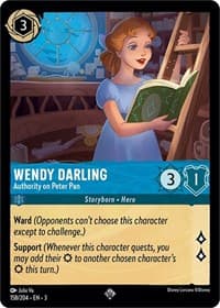Wendy Darling - Authority on Peter Pan - Into the Inklands - Disney Lorcana card