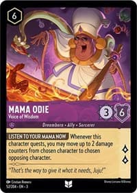 Mama Odie - Voice of Wisdom - Into the Inklands - Disney Lorcana card