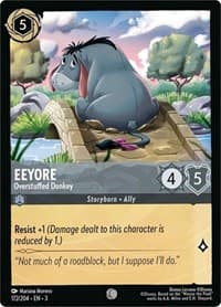 Eeyore - Overstuffed Donkey - Into the Inklands - Disney Lorcana card
