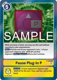 Pause Plug-In P - P-095 (3rd Anniversary Update Pack) - Digimon Promotion Cards - Digimon Card Game card