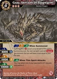 Gray, Servant of Siegwurm - Savior of Chaos - Battle Spirits Saga card