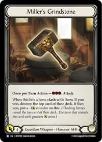 Miller's Grindstone - Heavy Hitters - Flesh and Blood TCG card