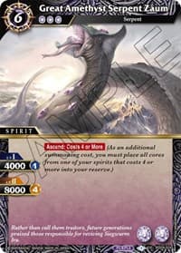 Great Amethyst Serpent Zaum - Savior of Chaos - Battle Spirits Saga card
