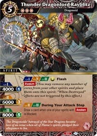Thunder Dragonlord Rayblitz - Savior of Chaos - Battle Spirits Saga card
