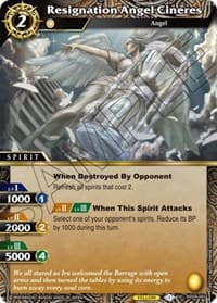 Resignation Angel Cineres - Savior of Chaos - Battle Spirits Saga card