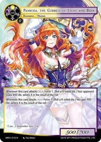 Pandora, the Goddess of Light and Dark - Masterpiece "Pilgrim-Memories" - Force of Will card