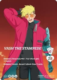 Vash the Stampede (Alternate Art) - Challenger Series: Cowboy Bebop and Trigun Stampede - UniVersus card