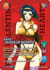 Faye, Queen of Hearts - Challenger Series: Cowboy Bebop and Trigun Stampede - UniVersus card