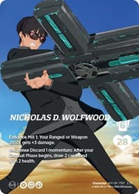 Nicholas D. Wolfwood (Alternate Art) - Challenger Series: Cowboy Bebop and Trigun Stampede - UniVersus card