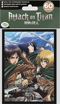 Attack on Titan - Battle Trio Sleeves (60-Pack) - Japanime Games Card Sleeves - Card Sleeves card