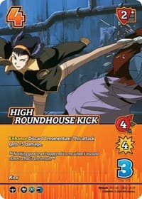 High Roundhouse Kick (Alternate Art) - Challenger Series: Cowboy Bebop and Trigun Stampede - UniVersus card