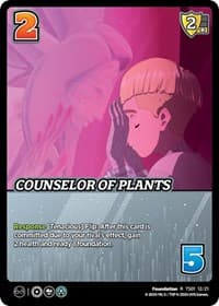 Counselor of Plants - Challenger Series: Cowboy Bebop and Trigun Stampede - UniVersus card