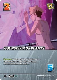 Counselor of Plants (Alternate Art) - Challenger Series: Cowboy Bebop and Trigun Stampede - UniVersus card