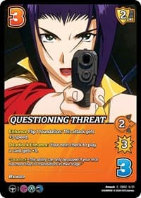 Questioning Threat - Challenger Series: Cowboy Bebop and Trigun Stampede - UniVersus card