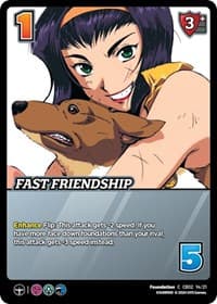 Fast Friendship - Challenger Series: Cowboy Bebop and Trigun Stampede - UniVersus card