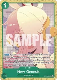 New Genesis (Starter Deck 11: Uta Deck Battle) - One Piece Promotion Cards - One Piece Card Game card