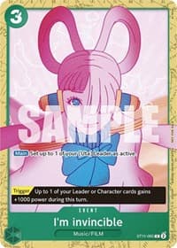 I'm invincible (Starter Deck 11: Uta Deck Battle) - One Piece Promotion Cards - One Piece Card Game card