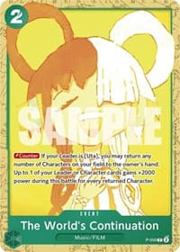 The World's Continuation (Starter Deck 11: Uta Deck Battle) - One Piece Promotion Cards - One Piece Card Game card