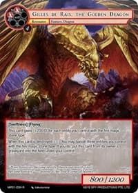 Gilles de Rais, the Golden Dragon - Masterpiece "Pilgrim-Memories" - Force of Will card