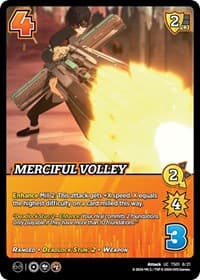 Merciful Volley - Challenger Series: Cowboy Bebop and Trigun Stampede - UniVersus card