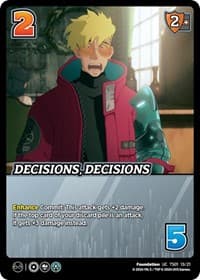 Decisions, Decisions - Challenger Series: Cowboy Bebop and Trigun Stampede - UniVersus card