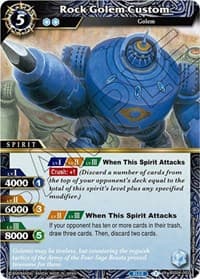 Rock Golem Custom - Savior of Chaos - Battle Spirits Saga card