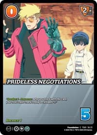Prideless Negotiations - Challenger Series: Cowboy Bebop and Trigun Stampede - UniVersus card