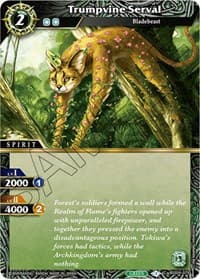 Trumpvine Serval - Savior of Chaos - Battle Spirits Saga card