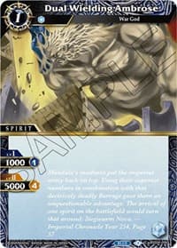 Dual Wielding Ambrose - Savior of Chaos - Battle Spirits Saga card